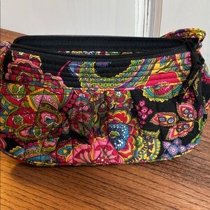 Vera Bradley Black and Pink Floral cross body Bag